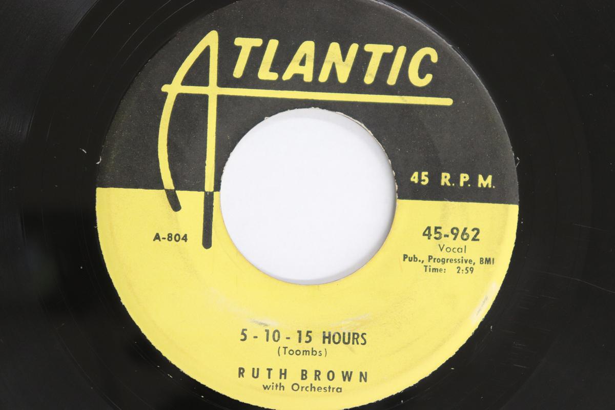 

7inch Record RUTH BROWN - 5 - 10 - 15 Hours / Be Anything (Bu 45962 ATLANTIC 1952 US Soul/Funk Used