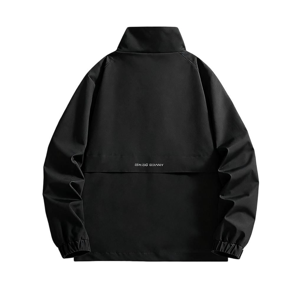 New Zipper Casual Coat Loose Collar Big Pocket Jacket Large Size Fashion Leisure Outdoor Sports Coat