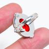 Red Garnet 925 Sterling Silver Ring V6402, Red Ring, Oval Ring, Valentin's Day Gift, Gift For Her, Birthday Gift, Handmade Jewelry, Silver Jewelry, Un