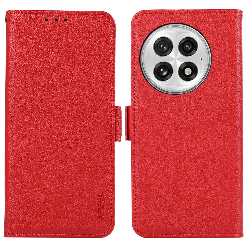 

ABEEL For OnePlus 13 Case Litchi Texture Leather RFID Blocking Phone Cover D