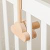 Baby Wooden Bed Bell Bracket Mobile Hanging Rattles Toy Hanger Cloud Shape Baby Crib Mobile Bed Bell Toy Holder Arm Bracket Gift