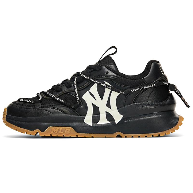 

MLB Chunky Runner New York Yankees Anti Slip And Wear Resistant Height Increasing Low top Chunky Sneakers Unisex Black Sneakers 3ASHCRR3N-50BKS 37.5 чорний