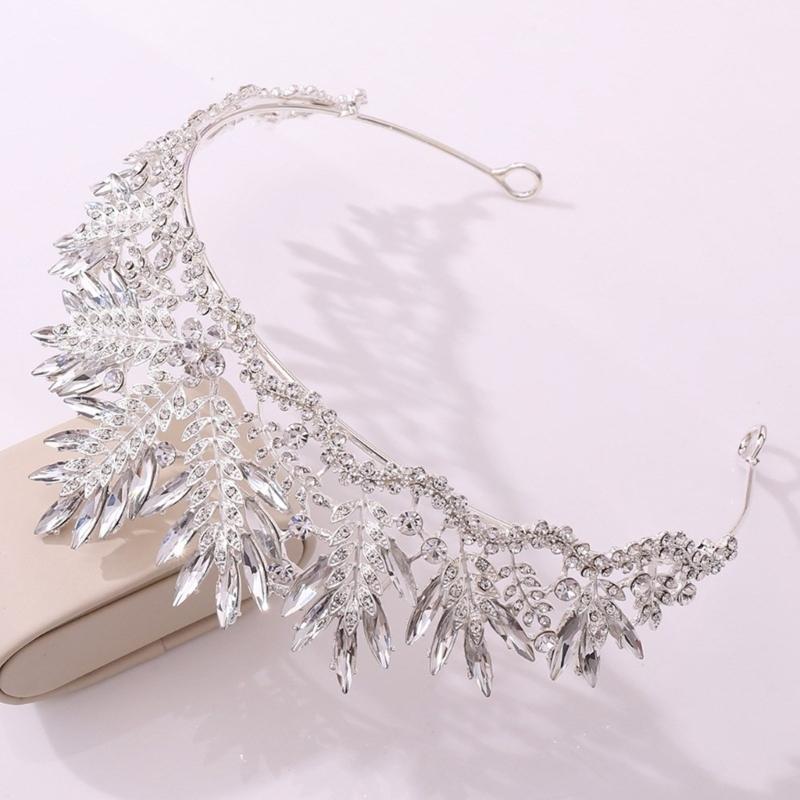 Crystal Wedding Tiaras for Women Queen Crowns Rhinestone Princess Tiaras Hair Accessories Quinceaneras Headpieces