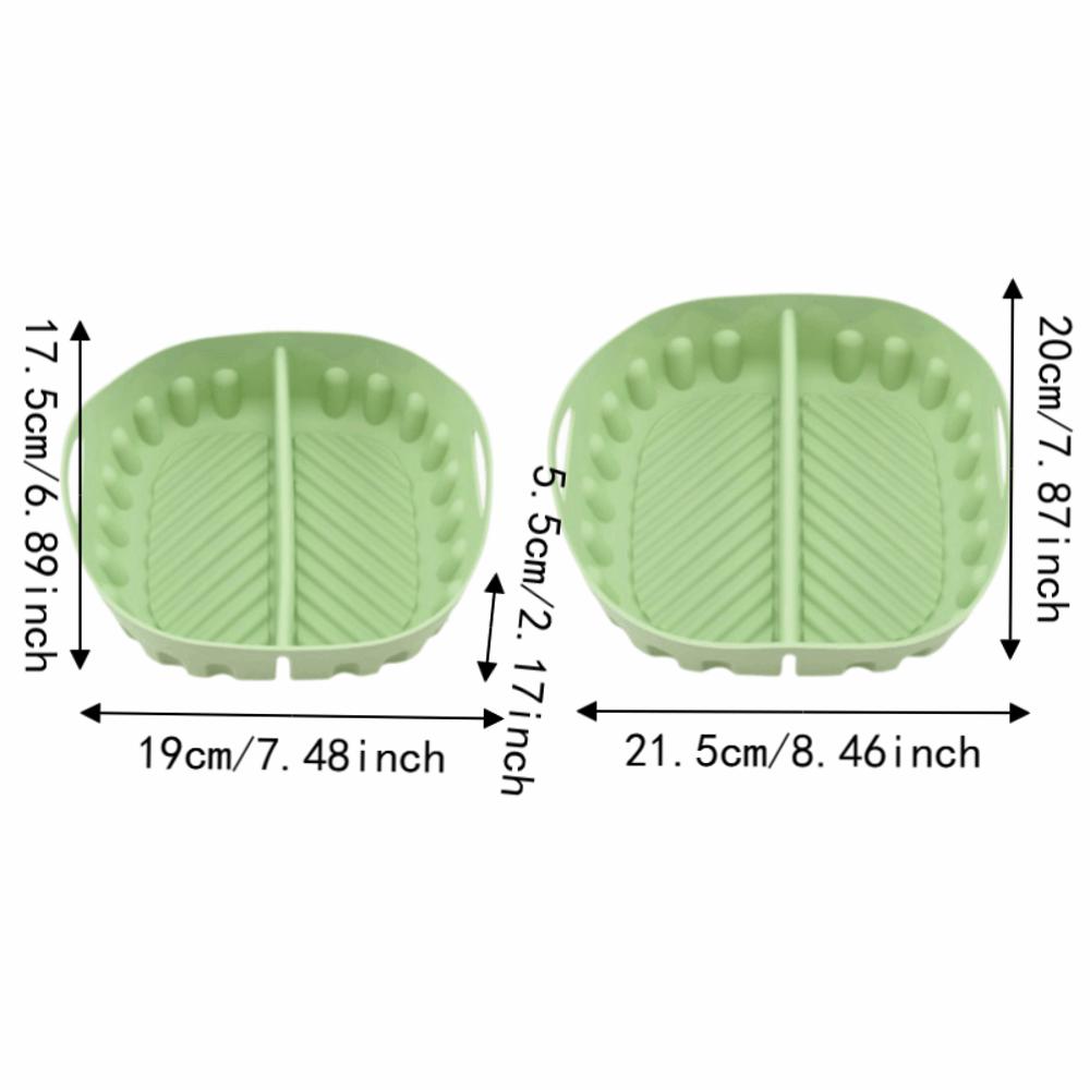 Flexible Silicone Air Fryer Liner Food Grade Circular Oven Basket Mat Air Fryer Accessories