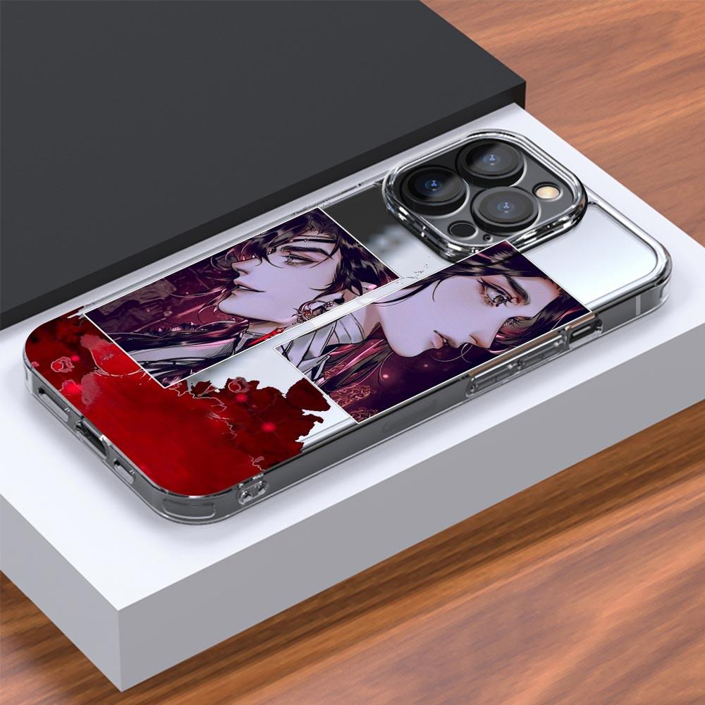 Heaven Official's Blessing For iPhone 15 14 13 11 12 Pro Max X XR XS Phone Case For iPhone 15 14 7 8 Plus SE Clear Soft Cover