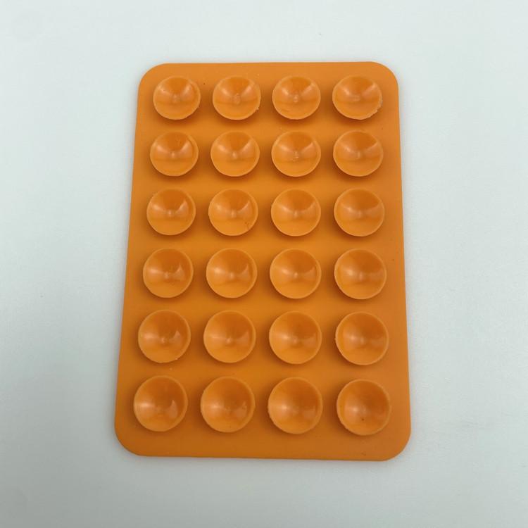 24 Silicone Suction Cups Phone Holder, Multi-Functional Square Phone Pad, Universal Silicone Suction Sticker
