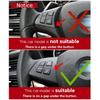 Car Accessories Carbon Fiber Steering Wheel Button Trim Sticker For BMW X5/E70