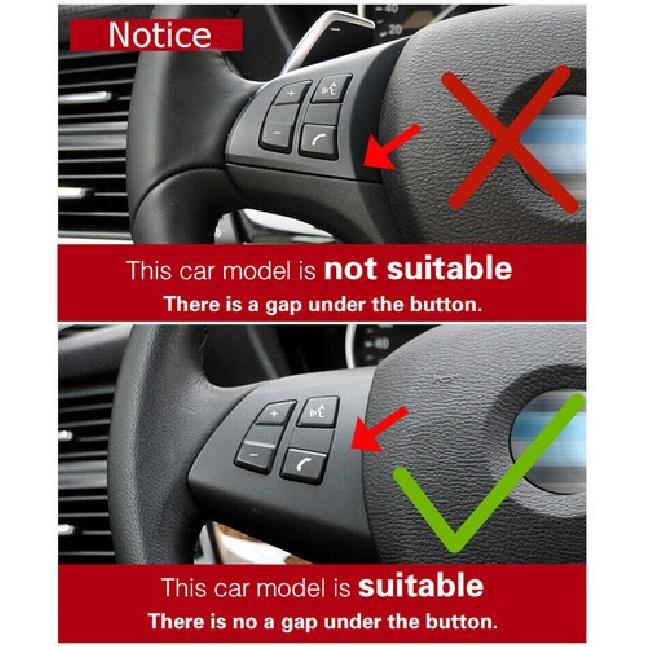 Car Accessories Carbon Fiber Steering Wheel Button Trim Sticker For BMW X5/E70
