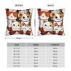 Maneki Neko Cat Lucky Cat Pillowcase Printed Fabric Cushion Cover Decoration Pillow Case Cover Home 18''
