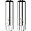 Pack of 2 Spark Plug Sockets 14mm / 16mm Thin-Walled Spark Plugs Magnetic Spark Plug Nut Spark Plug Socket Disassembly Tool for Car and Motorcycle
