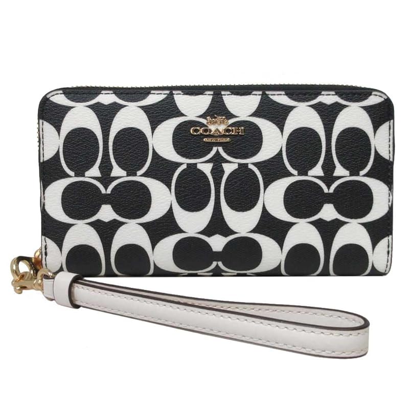

[coach] wallet long wallet signature long zip around wallet round zipper CP409 IMA47 (black multi) outlet ladies [product]