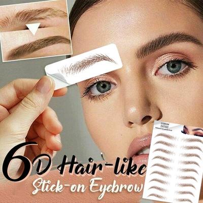 6D Hair-Like Authentic Eyebrows Grooming Shaping Brow Shaper Makeup Brow Sticker