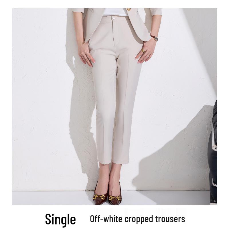 2025 Women's White Blazer: High-End Professional Attire with Goddess Style for the Workplace