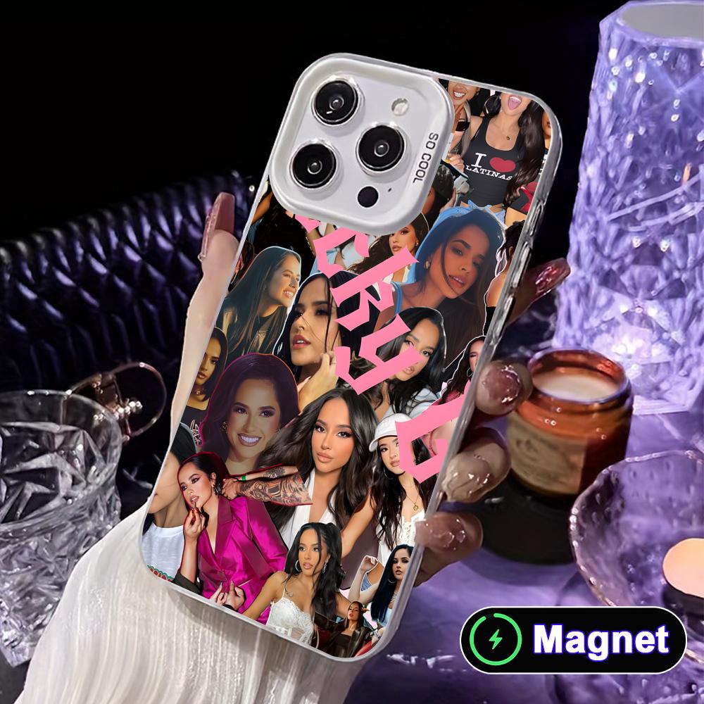 Fashion Becky G White Translucent MagSafe Mobile Phone Case for iPhone 17 16 15 14 13 12 11 X XR XS Air Pro Max Plus Cover