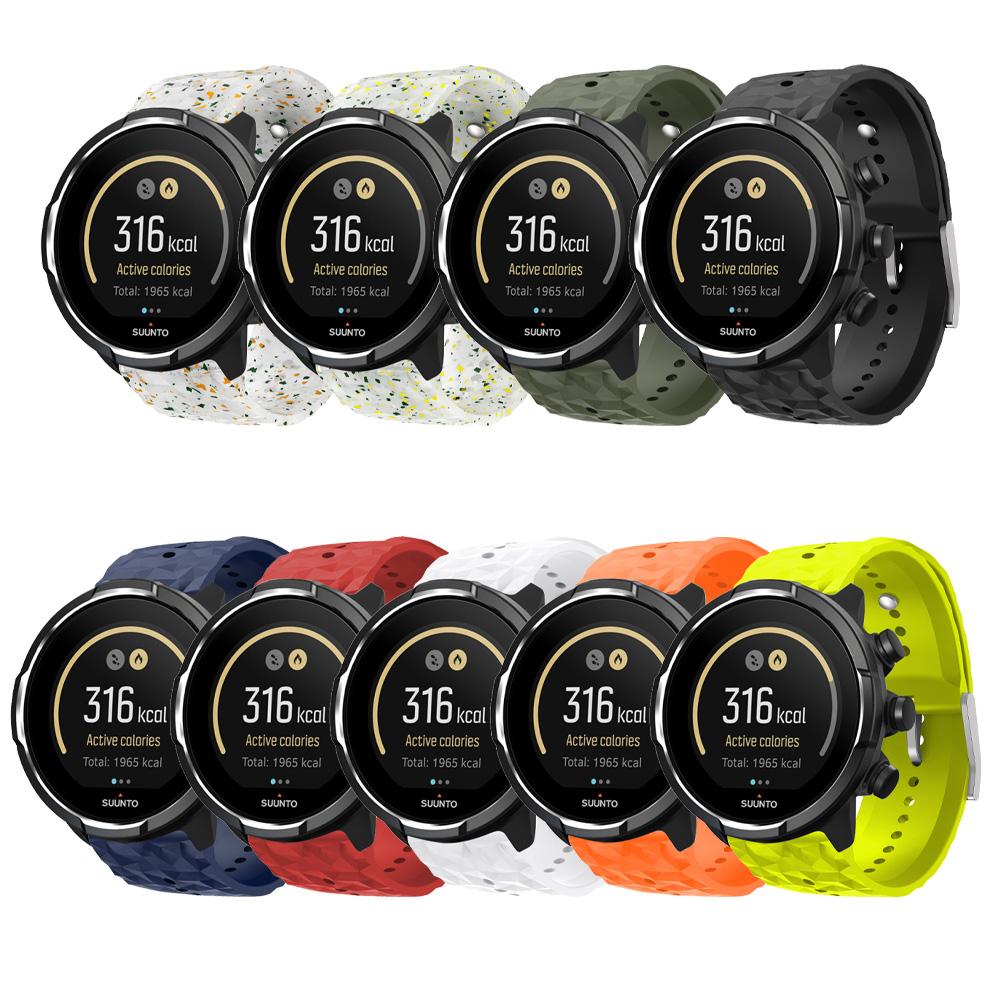 24mm Silikon Uhrenarmband für Suunto 9/7/D5/9 BARO Armband für Suunto Spartan Sport Wrist HR Baro Armband Ersatz-Uhrenband Correa