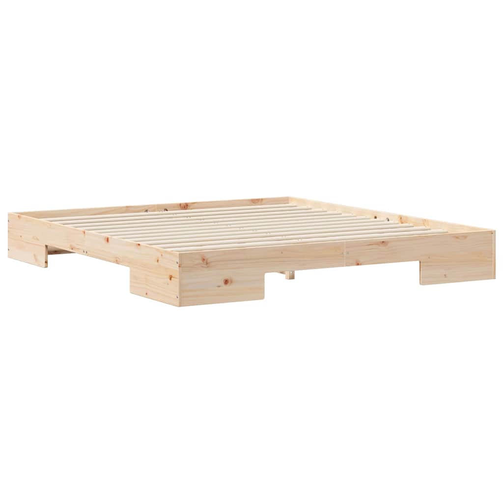 Brown Bed Frame 200 x 200 cm