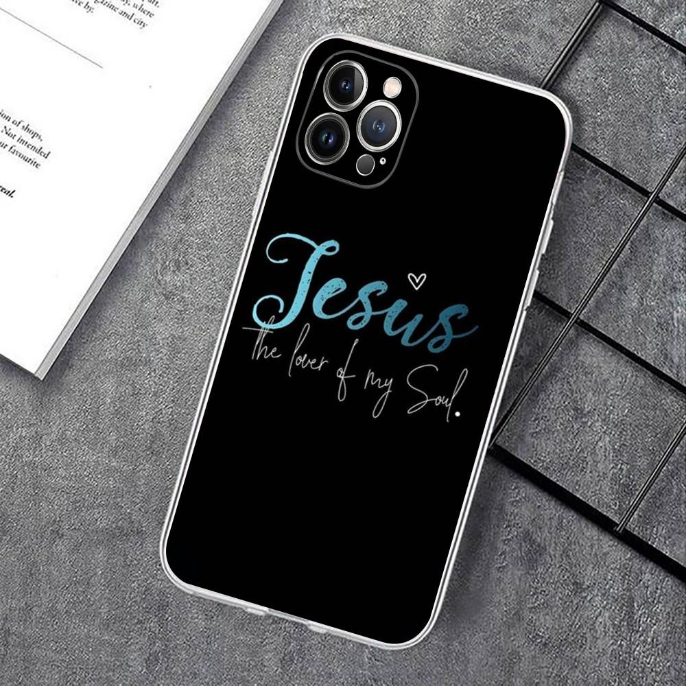 Faith Christian Religious Jesus Art Phone Case For IPhone 15 14 11 12 13 Mini Pro XS Max Cover 6 7 8 Plus X XR SE 2020 Shell