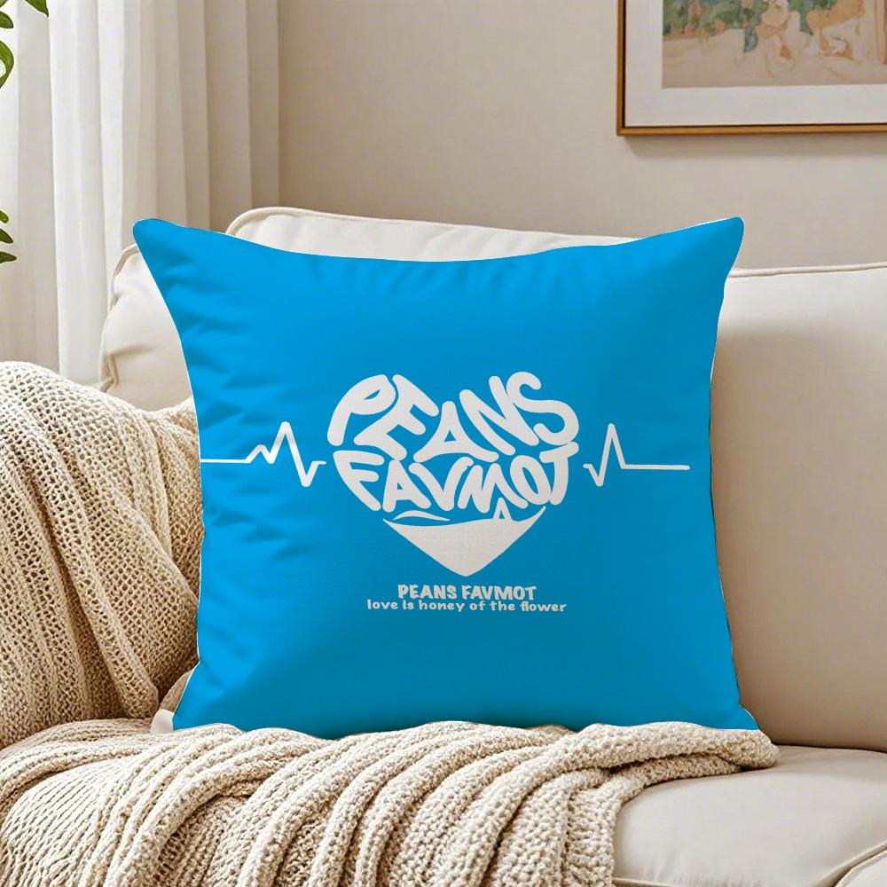 Lovely Sentence For Family Warm Hearts Cushion Cover Pillowcase Antidustmite Living Room Sofa Decor Cushion Room