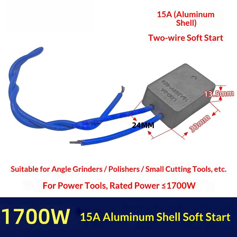 

Hot Sale 1Pcs Retrofit Module Brushed Motors Soft Start Switch 230V To 15A 16A Soft Startup Current Limiter Power Tools