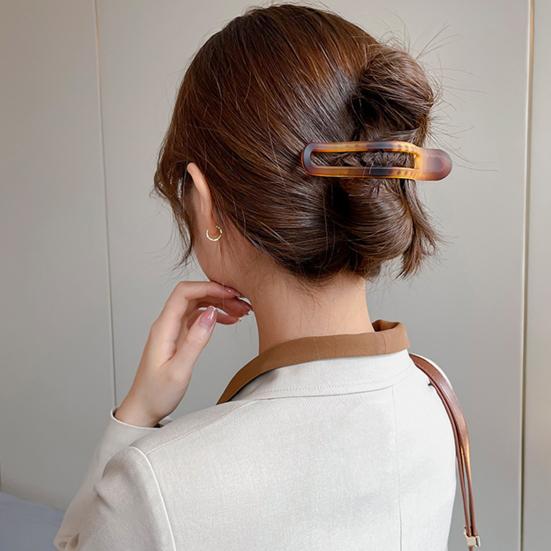 Hair Clips Apricot Flat Duck Bite Pin Rust-Resistant Reusable Large Side-Smooth Flat Clip Hair Accessories