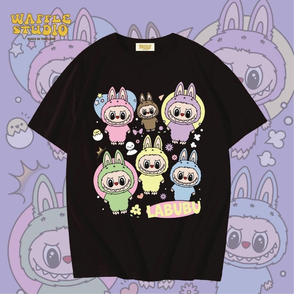 

Labub printed T-shirt unisex blouse casual fashion trend round neck short sleeve S