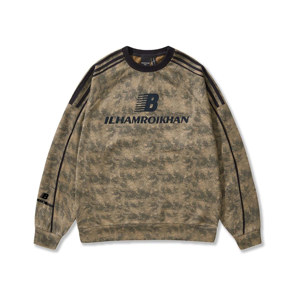 Washed Tie-Dye Sweater Men'S American Trendy Brand Striped Ragged Long-Sleeved T-Shirt Loose Bottoming Shirt