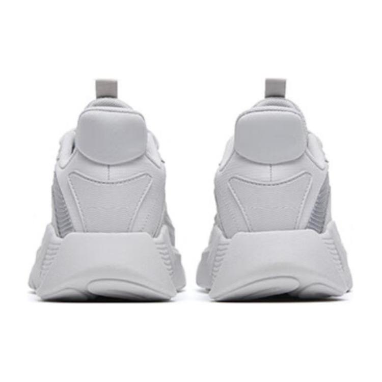 Anta Chao Bai Cushioning Slip Resistant Abrasion Resistant Low Top Sports Casual Shoes White Gray 112318840-2