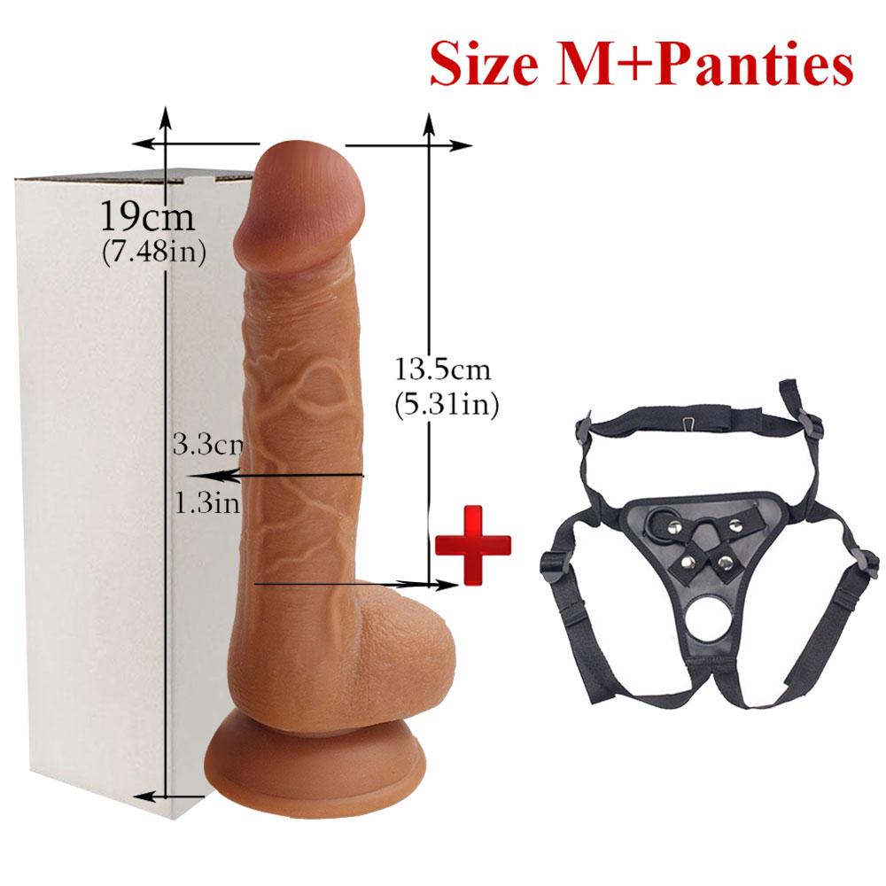 Skin Feeling Realistic Dildo για γυναίκες Μαλακό τεράστιο πέος με βεντούζα Γυναικεία Αυνανισμός Lesbain Παιχνίδια πρωκτικού σεξ για ενήλικες 18+