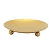 Black Golden Iron Candle Holders for Pillar Candle and Incenses Cones for Weddings and Home Decoration
