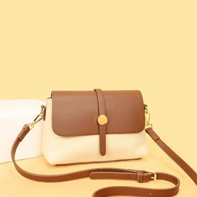 Sacs à bandoulière en cuir véritable pour femmes, sacoches de luxe à rabat pour filles, petits sacs à bandoulière en cuir de vache, nouvelle collection B120