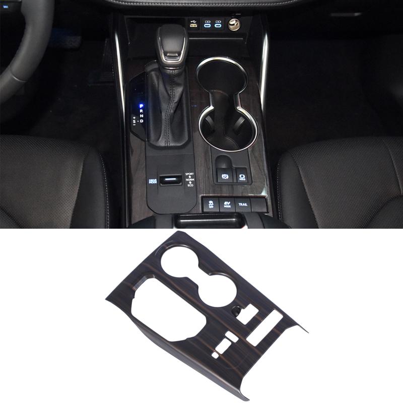 For Toyota Highlander Kluger  2022 Car Interior Peach Wood Decoration Gear Shift Knob Head Cover Trim