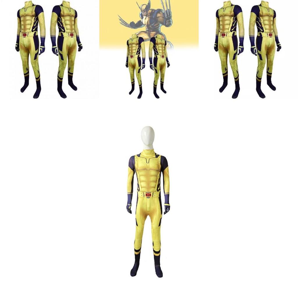 Wolverine Superheld Cosplay Bodysuit Für Kinder Mit Spandex Stoff Halloween Kostüm