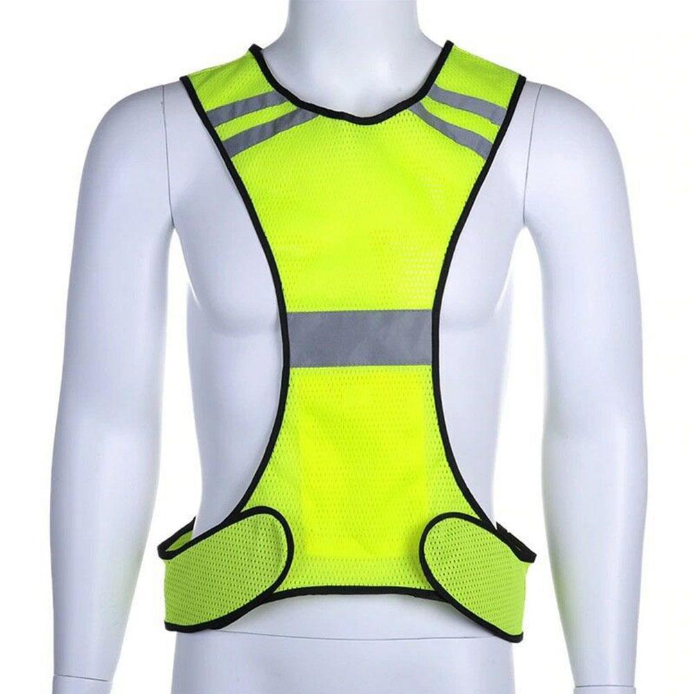 Reflective Vest High Visibility Breathable Safety Vest Vest Cycling For Night Fashion Sports Me T0I6