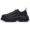 Lava Comfortable Versatile Synthetic Leather Low-Top Canvas Shoes Women Sneakers Black Gray F12W221315FBD