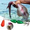 9CM/27G Squid Jig Hook with Colorful Beads Swivel Double-layer Umbrella Hook Cuttlefish Sleeve Fishing Hook Freshwater Saltwater Fishing Accessories