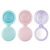Pocket Mirror Folding Comb, Anti-static Portable Circular Pocket Airbag Massage Comb, With Mirror Shaped Comb