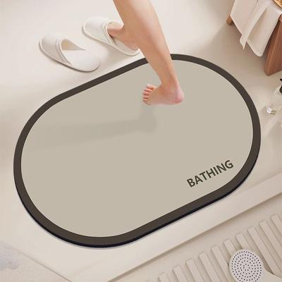 New Soft Diatom Mud Absorbent Mat Non-slip Quick Dry Foot Mat Bathroom Door Dirty Mat