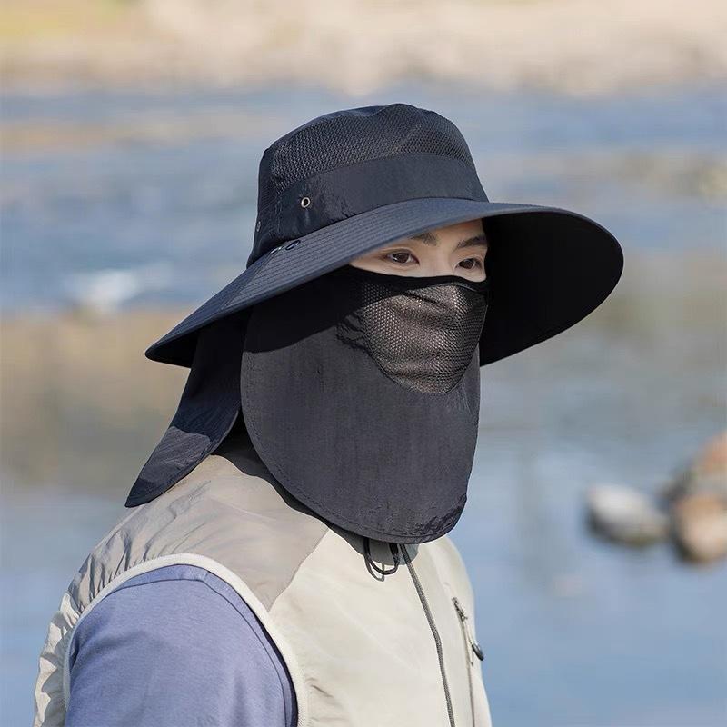 Summer Outdoor Breathable Sun Hat Men'S And Women'S Sun Protection Hat Uv Protection Sun Hat Big Brim Mountaineering Hat Bucket Hat