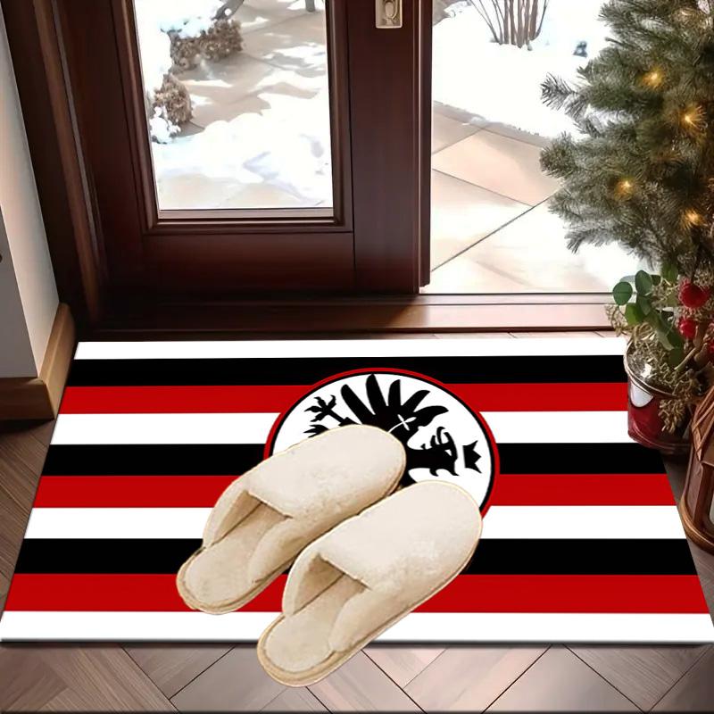 Eintracht Frankfurt Crest Area Rug Office rug, Chair Rug, Decor Carpet Livingroom bedroom Mat, Large Size Fan gifts Christmas gifts