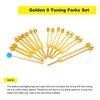 ABBY-Aluminum Alloy Chakra Tuning Forks Set With Hammers For Healing, Sound Therapy, Meditation, Yoga