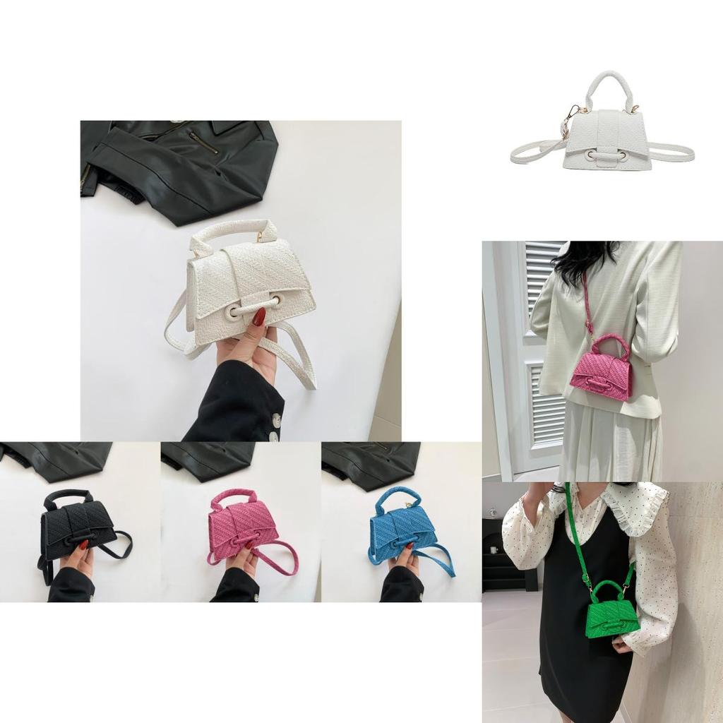 Trendy Minimalist Chic Small Square Bag Stylish Pu Shoulder Tote For Spring Fashion