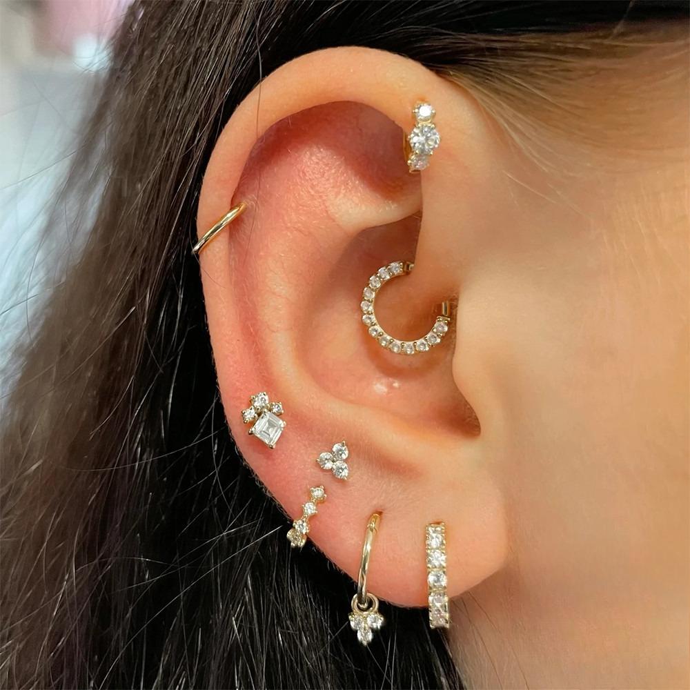Earrings, Earrings, Earrings, Pinna, Punk Style, Ear Bone Clip.
