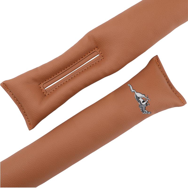 Autositz Lückenfüller PU Leder Weiche Seitennaht Stopfen Für Ford Mustang ST line Mondeo Focus Fiesta Escape Kuga Ecosport Ranger EXplorer Aufkleber