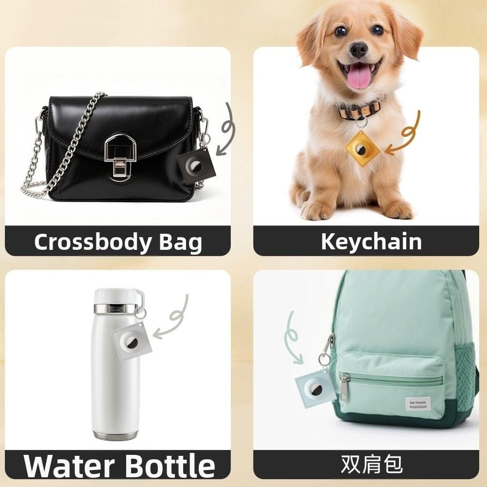 Silicone Protective Case Ultra-thin Tracker Keychain for Apple AirTag Tracker Accessories