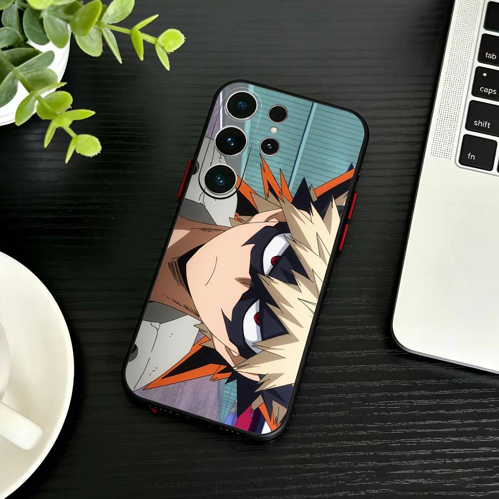 Katsuki Bakugo p-Hero Academia Phone Case For Samsung S26,S25,S24,S23,S22,S21,S20,Plus,Fe,Lite,Others Black Cover
