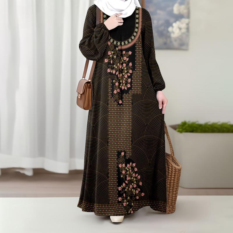 

Праздничные свободные платья для женщин, подходящие для весны и лета, повседневные платья можно носить как верхнюю одежду, классические мусульманские длинные юбки. XL красный