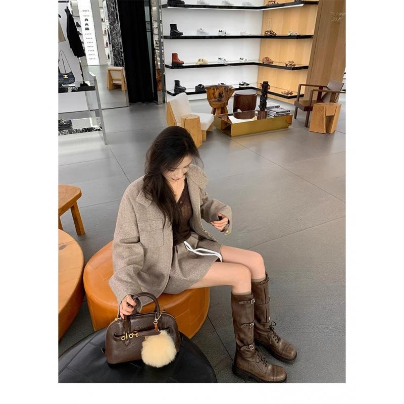 

Studiolee локомотив модная тонкая пряжка ремня ретро средний высокий толстый каблук рыцарские сапоги женские осенне-зимние модели 40