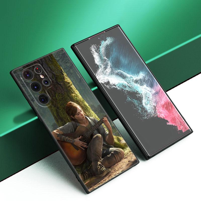 The Last Of Us Black Silicone Phone Case For Samsung Galaxy S23 S21 S20 FE S24 S22 Ultra S10E S10 S9 S8 Plus