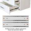 2pcs  Set Mini Aluminum Alloy Durable Smooth Slideway for Drawer Cabinet