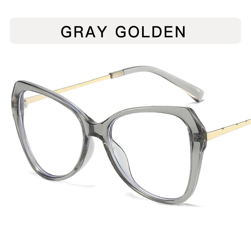 Butterfly Shape Women Glasses European American Stylish Female Glasses Frame Blue Light Blocking Decorative Glasses